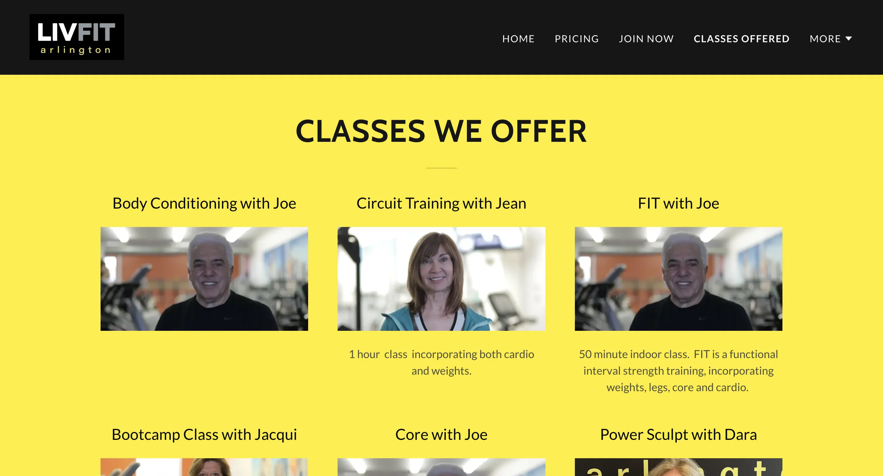 LivFit Classes Before